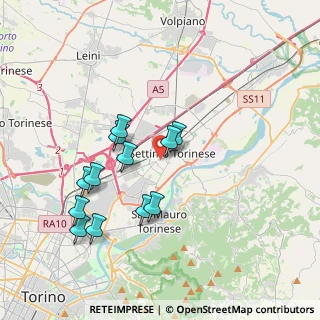 Mappa Via Gioacchino Rossini, 10036 Settimo Torinese TO, Italia (3.56333)