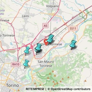 Mappa Via Gioacchino Rossini, 10036 Settimo Torinese TO, Italia (2.90615)