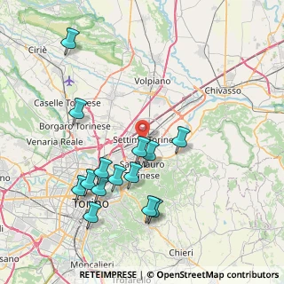 Mappa Via Gioacchino Rossini, 10036 Settimo Torinese TO, Italia (8.32071)
