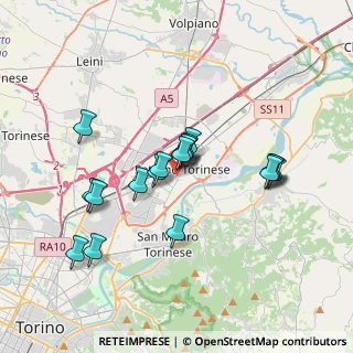 Mappa Via Nobel, 10036 Settimo Torinese TO, Italia (3.11278)