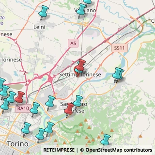 Mappa Via Nobel, 10036 Settimo Torinese TO, Italia (6.362)