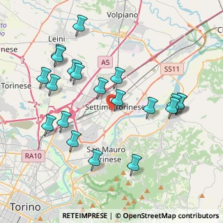 Mappa Via Nobel, 10036 Settimo Torinese TO, Italia (4.2685)