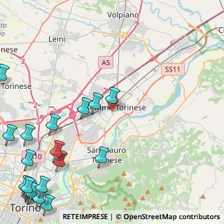 Mappa Via Nobel, 10036 Settimo Torinese TO, Italia (7.238)