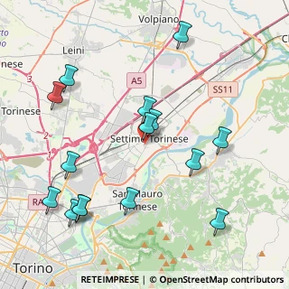 Mappa Via Nobel, 10036 Settimo Torinese TO, Italia (4.66467)