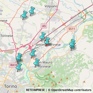 Mappa Via Nobel, 10036 Settimo Torinese TO, Italia (4.66091)