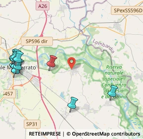 Mappa Corso 20 Settembre, 15040 Frassineto Po AL, Italia (5.85846)