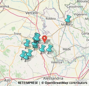 Mappa Via Silvio Pellico, 15040 Frassineto Po AL, Italia (12.08167)