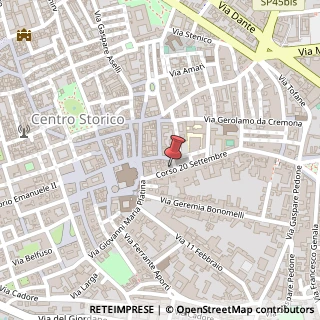 Mappa Corso XX Settembre, 10, 26100 Cremona, Cremona (Lombardia)