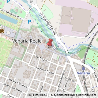Mappa Via Andrea Mensa, 20, 10093 Venaria Reale, Torino (Piemonte)