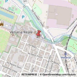 Mappa Via Andrea Mensa, 22 B, 10078 Venaria Reale, Torino (Piemonte)
