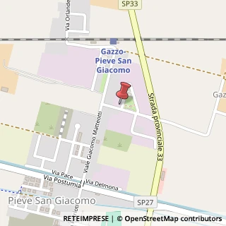 Mappa Via Giuseppe Borghisani, 3, 26035 Pieve San Giacomo, Cremona (Lombardia)