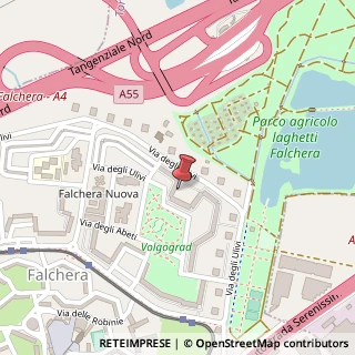 Mappa Via degli Ulivi,  68, 10156 Torino, Torino (Piemonte)