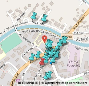 Mappa Via Regione Fiore, 10090 Gassino Torinese TO, Italia (0.09615)