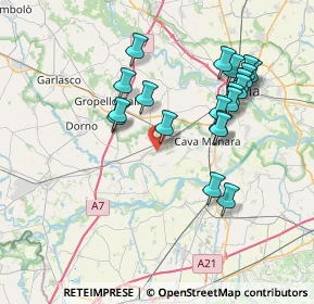 Mappa Via Birbantera, 27030 Zinasco PV, Italia (7.309)