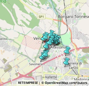 Mappa Via Tessarin, 10078 Venaria Reale TO, Italia (0.96789)