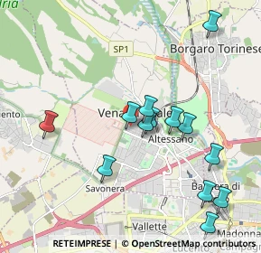 Mappa Via Tessarin, 10078 Venaria Reale TO, Italia (2.00846)