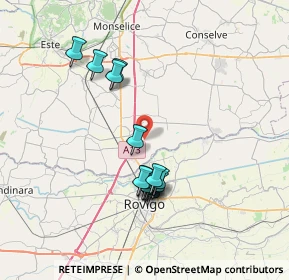 Mappa Via Vallazza, 35048 Stanghella PD, Italia (6.65867)