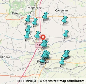 Mappa Via Vallazza, 35048 Stanghella PD, Italia (7.185)