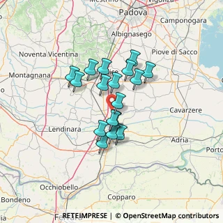 Mappa Via Vallazza, 35048 Stanghella PD, Italia (9.81882)
