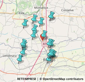 Mappa Via Anna Magnani, 35048 Stanghella PD, Italia (6.70842)