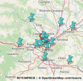 Mappa Via Tessarin, 10078 Venaria Reale TO, Italia (11.82462)