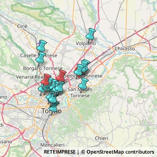 Mappa Via Giovanni Cena, 10036 Settimo Torinese TO, Italia (6.6965)