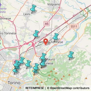 Mappa Via Giovanni Cena, 10036 Settimo Torinese TO, Italia (5.32071)