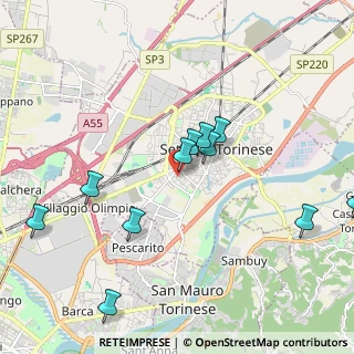 Mappa Via Giovanni Cena, 10036 Settimo Torinese TO, Italia (2.07909)