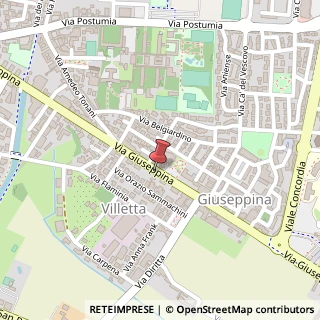 Mappa Via Giuseppina,  25, 26100 Cremona, Cremona (Lombardia)