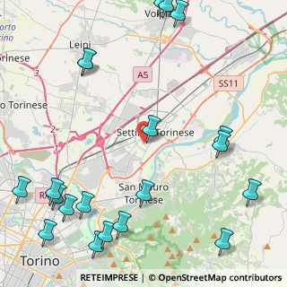 Mappa Via Vercelli, 10036 Settimo Torinese TO, Italia (6.3035)