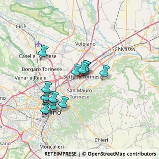 Mappa Via Vercelli, 10036 Settimo Torinese TO, Italia (6.70643)