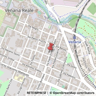 Mappa Viale Buridani, 24, 10078 Venaria Reale, Torino (Piemonte)