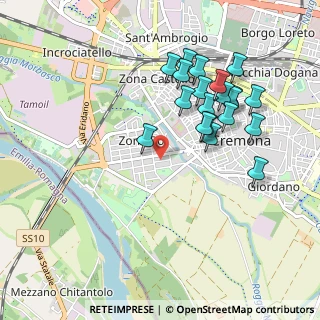 Mappa Via dei Navigatori Padani, 26100 Cremona CR, Italia (0.944)