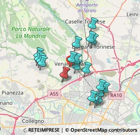 Mappa Via Tessarin, 10078 Venaria Reale TO, Italia (3.1735)