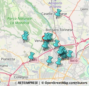 Mappa Via Tessarin, 10078 Venaria Reale TO, Italia (3.155)