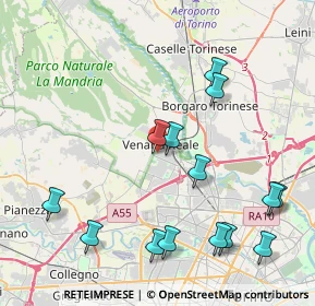 Mappa Via Tessarin, 10078 Venaria Reale TO, Italia (4.71857)