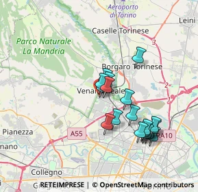 Mappa Via Tessarin, 10078 Venaria Reale TO, Italia (3.22944)