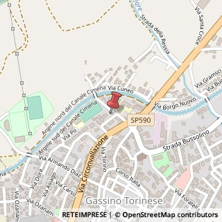Mappa Via Circonvallazione, 9/A, 10090 Gassino Torinese, Torino (Piemonte)