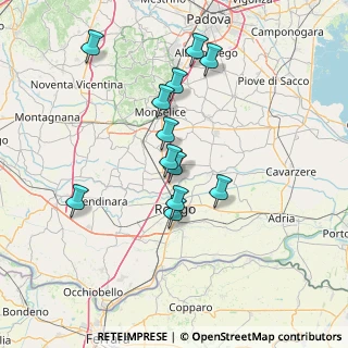 Mappa Via Sabbadina, 35048 Stanghella PD, Italia (13.09667)