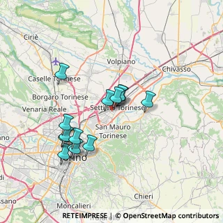 Mappa Via Cuneo, 10036 Settimo Torinese TO, Italia (6.65357)