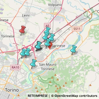 Mappa Via S. Mauro, 10036 Settimo Torinese TO, Italia (3.005)