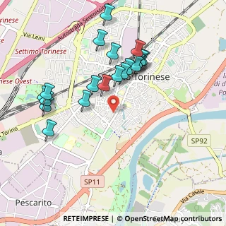 Mappa Via S. Mauro, 10036 Settimo Torinese TO, Italia (0.9545)