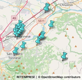 Mappa Strada Chivasso, 10090 Gassino Torinese TO, Italia (4.1175)