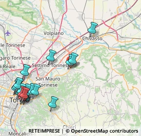 Mappa Strada Chivasso, 10090 Gassino Torinese TO, Italia (10.8645)