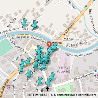 Mappa Strada Chivasso, 10090 Gassino Torinese TO, Italia (0.11481)