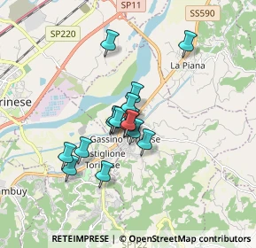 Mappa Strada Chivasso, 10090 Gassino Torinese TO, Italia (1.20125)