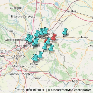 Mappa 10020 Casalborgone TO, Italia (9.928)