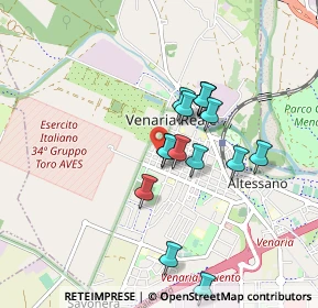 Mappa Via Tessarin, 10078 Venaria Reale TO, Italia (0.72867)