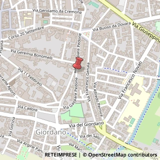 Mappa Via pedone gaspare 20, 26100 Cremona, Cremona (Lombardia)