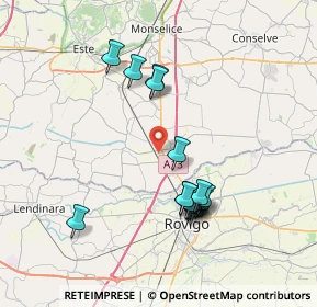 Mappa Via Fratelli Bandiera, 35048 Stanghella PD, Italia (7.04875)